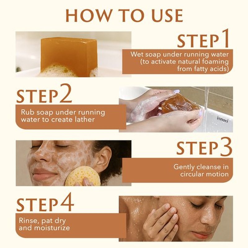 Mine Turmeric Kojic Acid Soap Bar with Vitamin C, Collagen, Shea Butter & Lactic Acid – Natural Skin Glowing