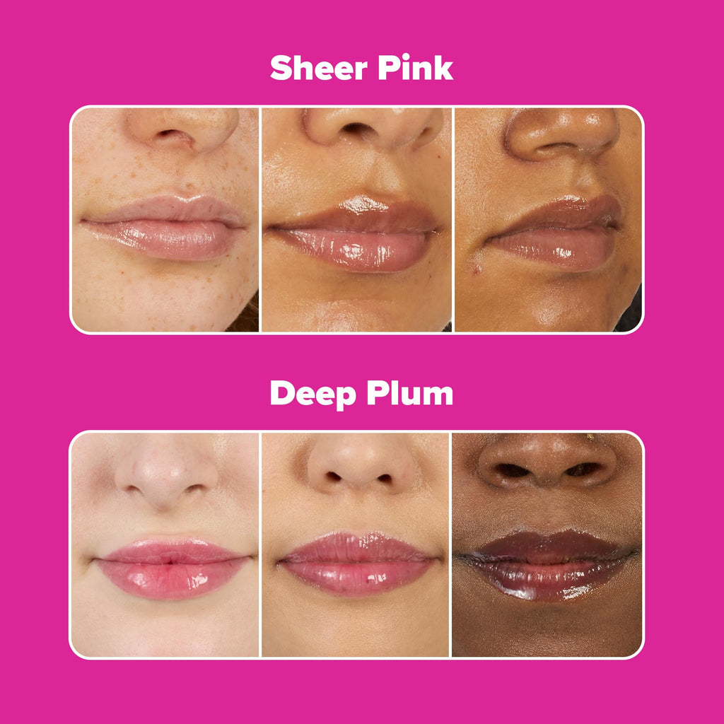 Paula’s Choice Pro-Collagen Peptide Gloss Lip Balm, Hydrates & Smooths Lips, Sheer & Glossy Finish for Fuller Lips, Deep Plum Sheer Tint, Non-Sticky, Cruelty-Free, 0.5 oz