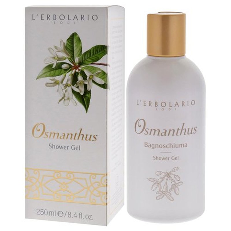 L'Erbolario Shower Gel - Moisturizing Floral Body Wash for Radiant Skin - Osmanthus - 8.4 oz