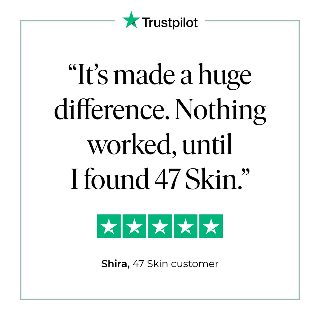47 Skin | Hydrating Face Serum with Silver Chitoderm for ALL Skin Types | Clears Acne, Prevents & Heals Breakouts & Blemishes, Repairs Scars | Moisturises and Nourishes For Smooth Skin | 15ml