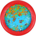 Musfunny Ocean Drum | Gentle Sea Sound Music Instrument for Kids | Red Educational Wave Bead Drum