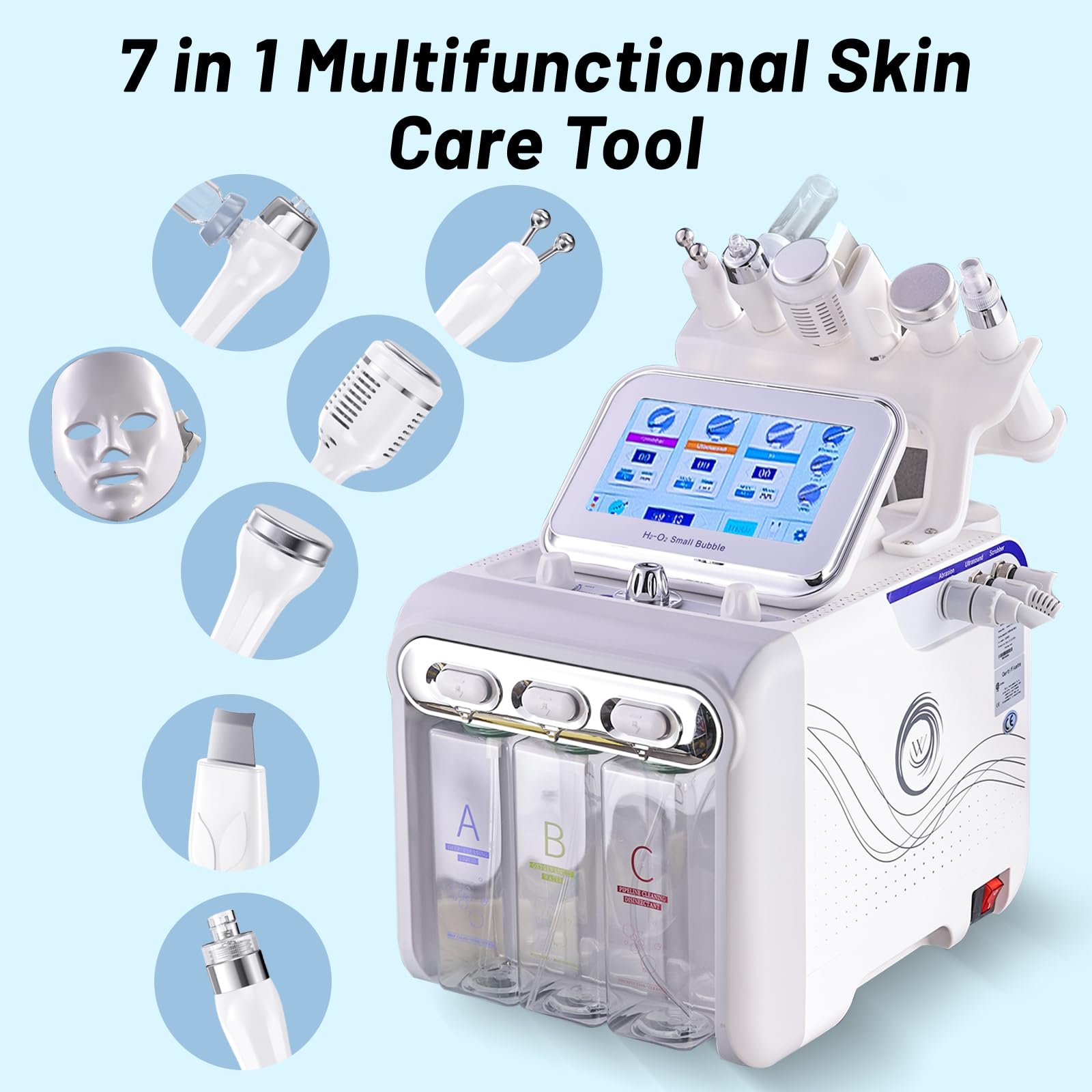 7 in 1 Hydrogen Oxygen Facial Beauty Skin Machine