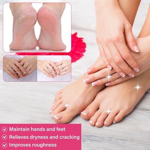 GHENGUA 2PCS 60% Urea Hydrating and Anti-Cracking Foot Cream，2025 Upgraded Hand and Foot Cream Urea Moisturizer，Hydrates Dry and Cracked Feet and Hand (1.41 Ounce, Peach)