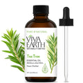 Viva Earth Tea Tree Essential Oil – 100% Pure and Natural Tea Tree Aroma for Diffusers, Aromatherapy, Hair and Scalp Care, Skin Care, Massage Oils, Soap and Candle Making – with Dropper, 4 oz