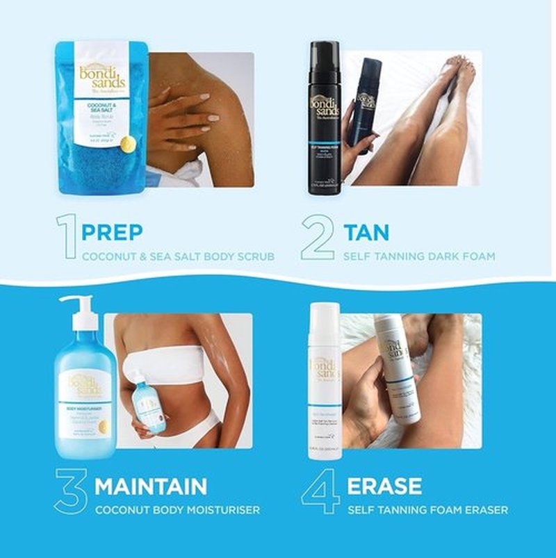Bondi Sands Aero Self Tanning Foam - Lightweight, Fast-Drying Formula for a Hydrated, Long-Lasting Glow | 7.61 Oz/225 mL