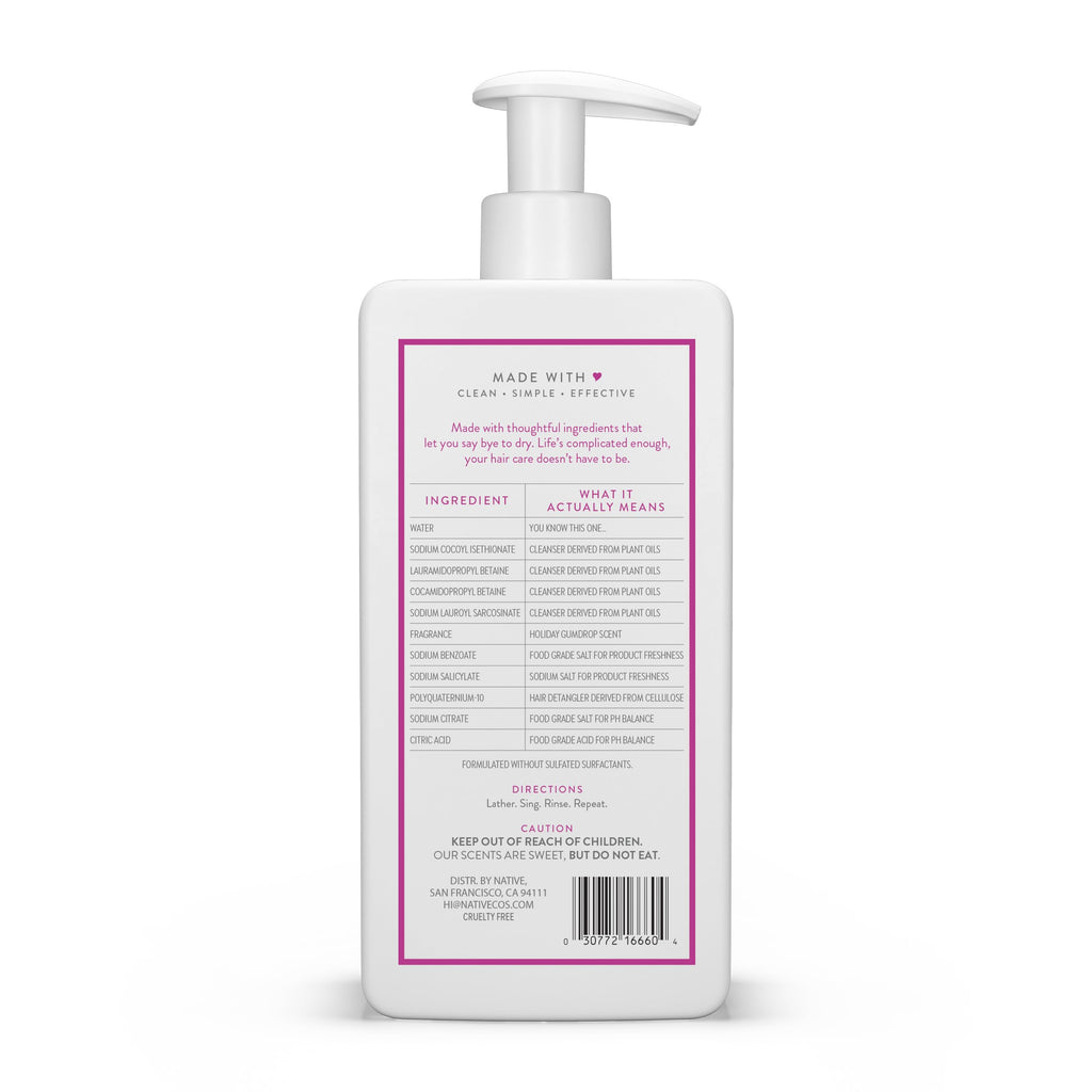 Native Limited Edition Holiday Gumdrop Shampoo 16.5 fl oz
