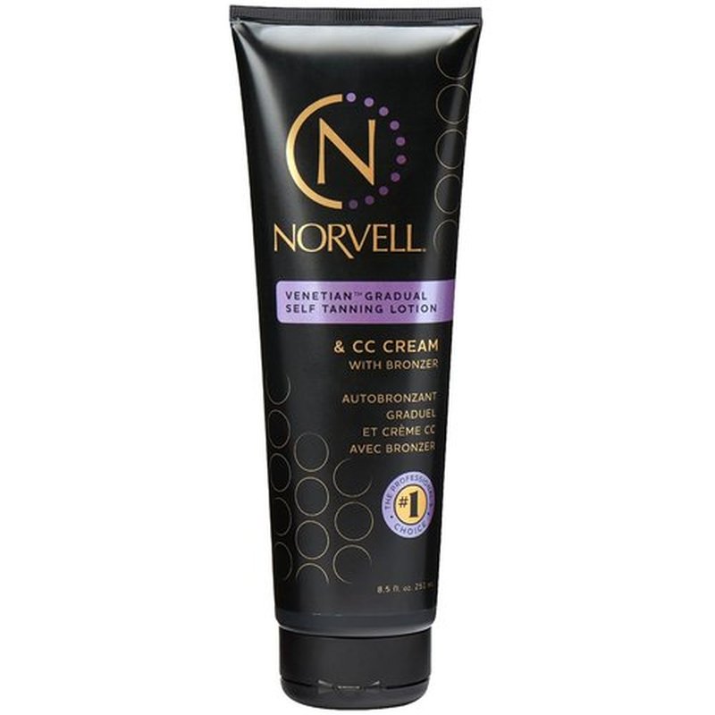 Norvell Venetian Self Tanner - Gradual Color Extender Lotion 8.5 fl oz | Moisturizing Cream with Violet & Brown Tones