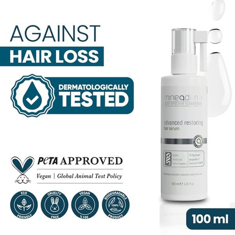Mineaderm Advanced Restoring Hair Serum - Strengthening Scalp-Nourishing Formula with Procapil & Keratin | 3.38 fl oz for Fuller, Healthier Hair