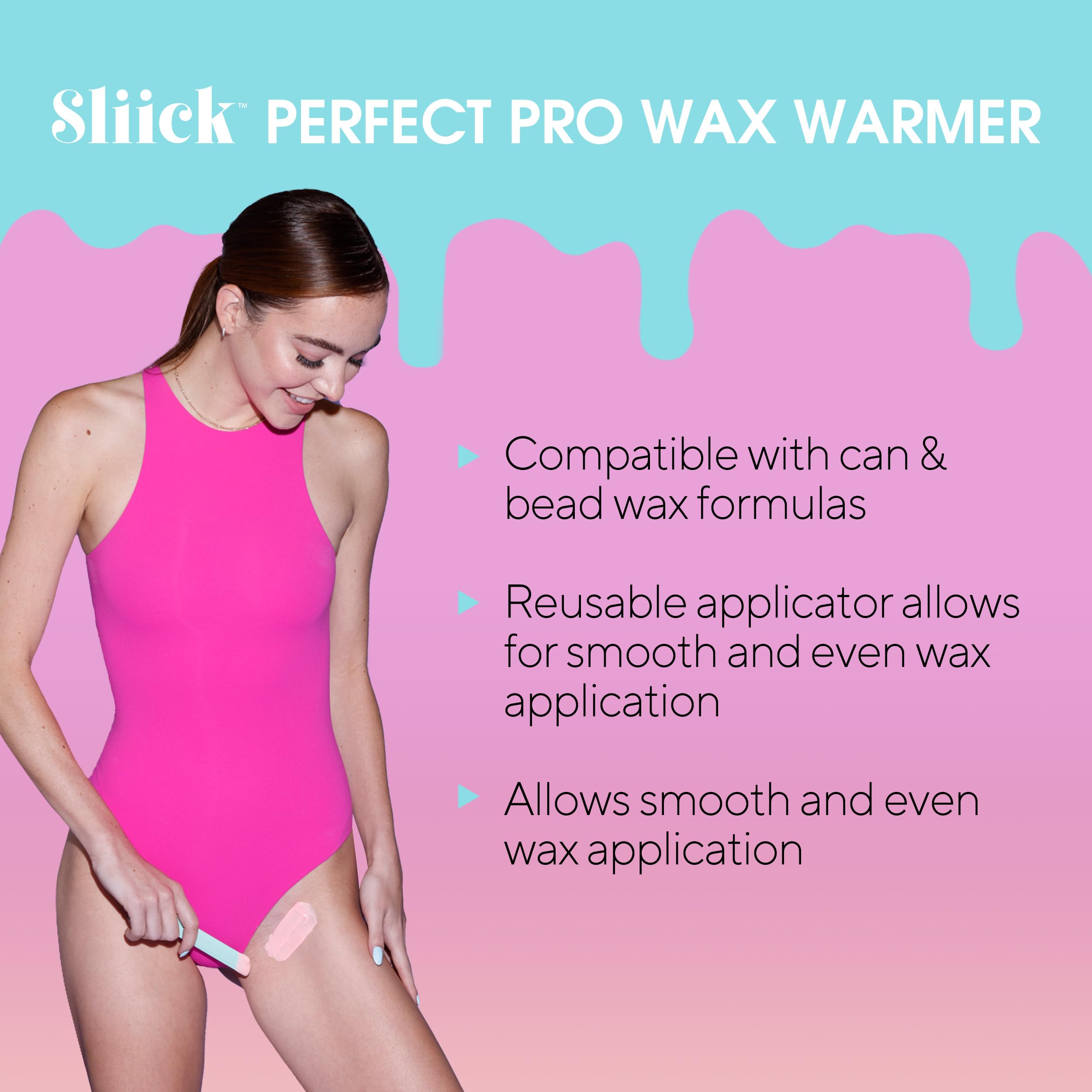 Sliick Professional Wax Warmer – At Home Waxing Kit for Women, At Home Wax Kit for Face & Body Hair Removal