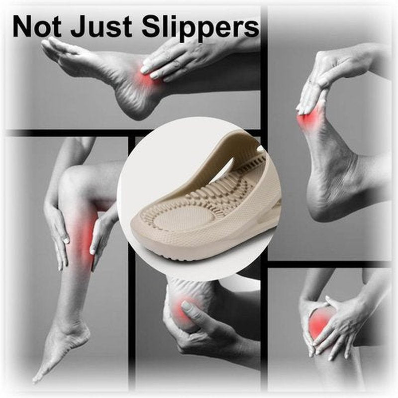 HMWEB Massage Slippers Women Men Sandals Open Toe Shower Shoes Summer House Slippers for Bath Plantar Fasciitis Slides Ladies Girls Gym Non Slip Indoor