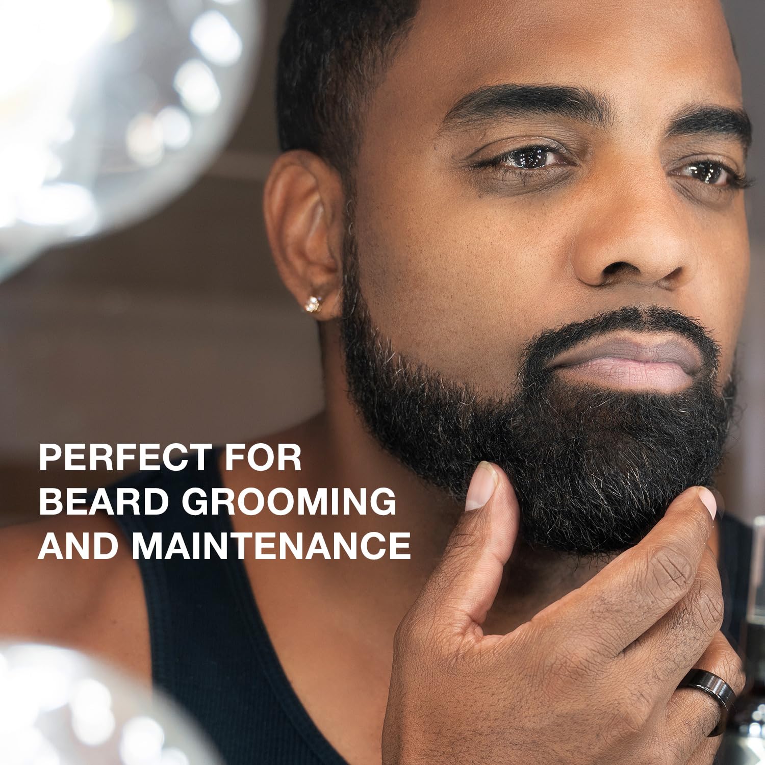 Bedroom Kandi Men’s Beard Grooming Kit – Beard Brush, Comb, Scissors & Beard Kit Travel Bag - Textured, Coarse Hair, Mustache Care & Daily Grooming Set Gifts for Men
