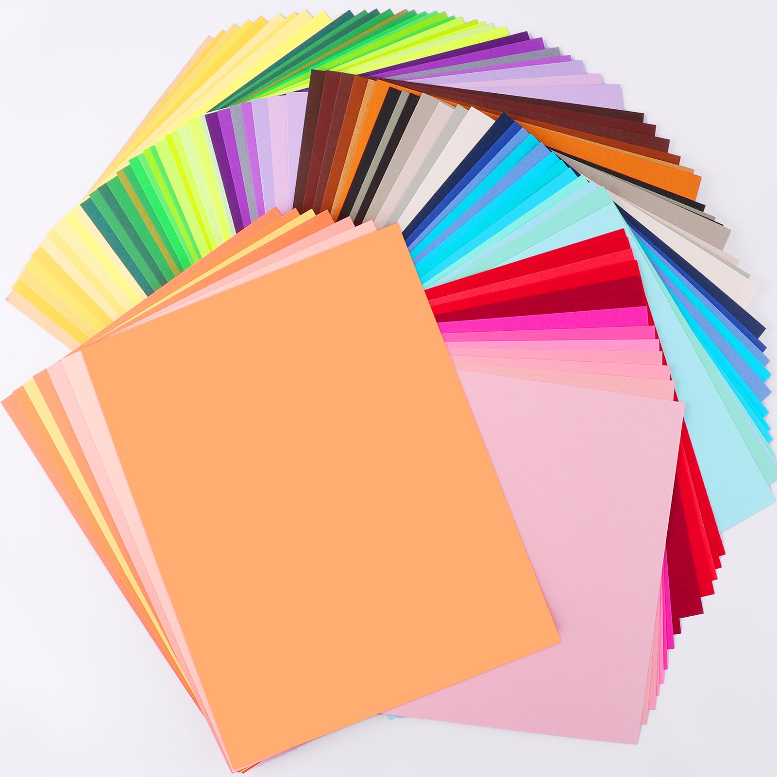 240 Sheets 8.5" X 11" Colored Cardstock, 80 Assorted Colors 180 GSM/65 LB Construction Paper Card Stock Printer Paper for Printing, Card Making, DIY Crafts, Kids School Supplies,Party Decorations