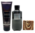 Bath & Body Works Men's Collection Black Tie Body Cream and Body Wash Duo Set With a Clay Baby Bar Soap