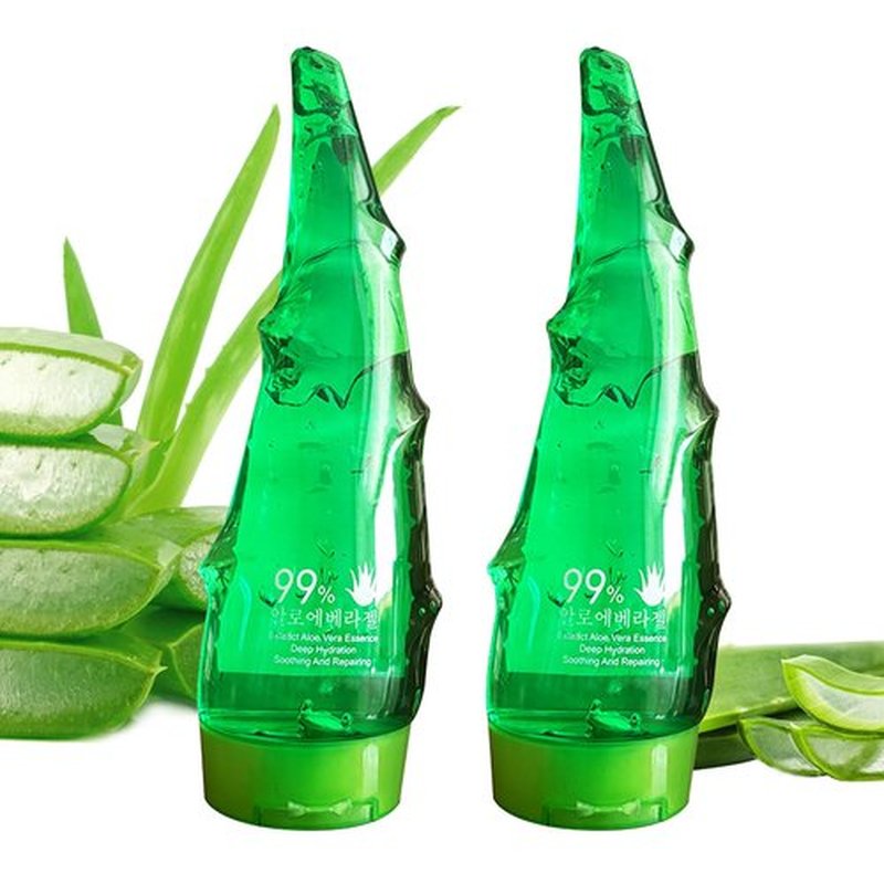 2PCS Aloe Vera Gel for Face & Body,Hydrating Travel Size Pure Aloe Vera Gel Face Moisturizer for All Skin Type,No-sticky Long Lasting Refreshing Moisturizing Fast Absorbing Aloe Cream Gel,8.81 oz