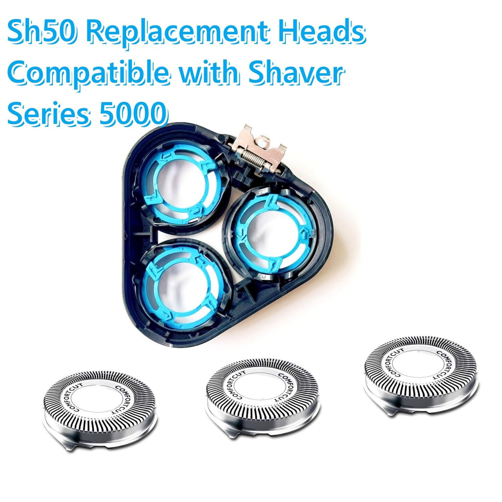 Sh50 Replacement Heads Compatible with Shaver Series 5000 (S5xxx), Fit for Replacement Heads 5000 Series S5370/84 5420 S5008 S5010 S5011 S5013 S5015
