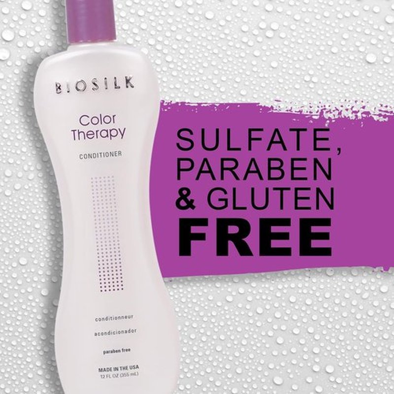 BioSilk Color Therapy Conditioner - Moisture Replenishing & Color Protecting | Enhances Vibrancy & Shine, 12 Oz