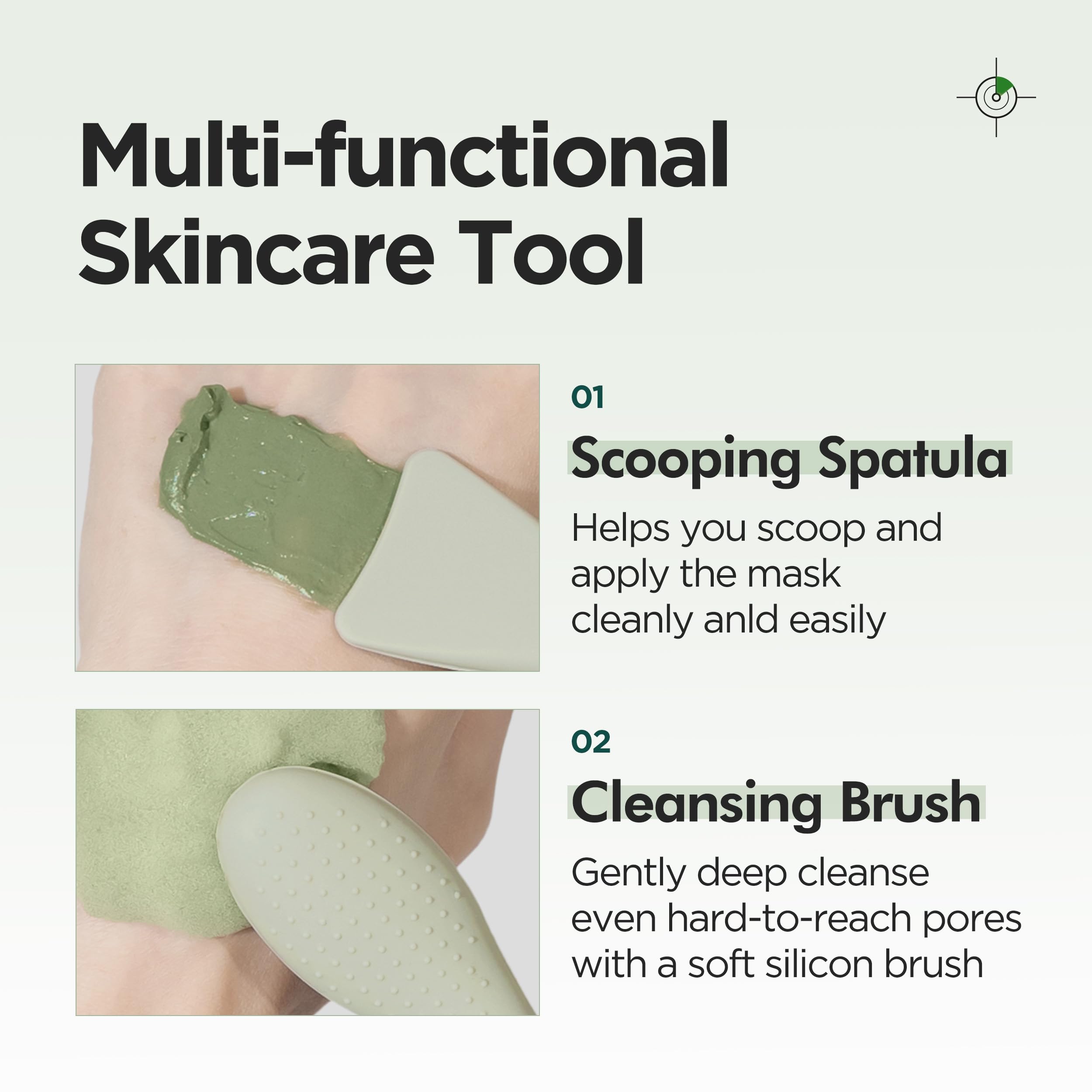 P.CALM Dual Pore Cleansing Brush | Face Scrubber for Blackheads Removal, Gentle Exfoliation & Deep Cleaning, Pore Massager | Korean Beauty Tool, 30g / 1.05 oz, 1 Count