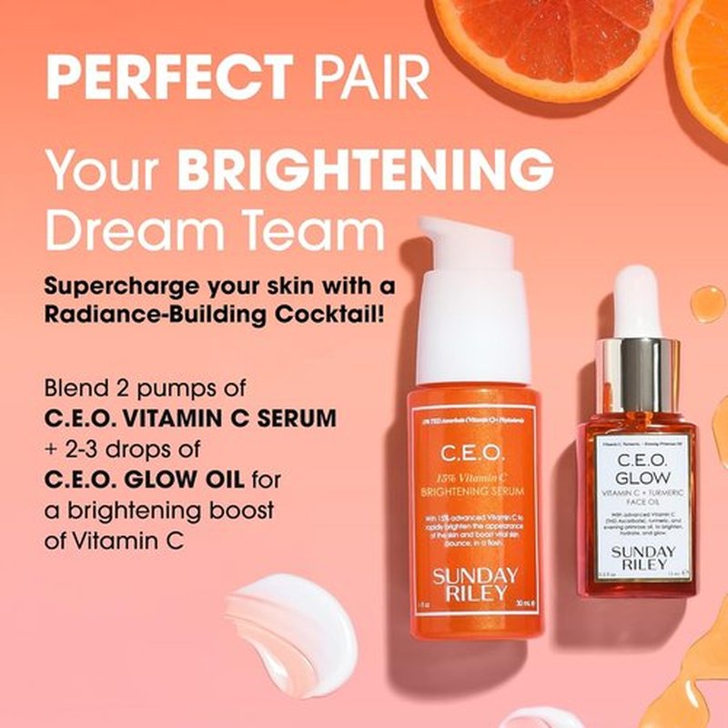 Sunday Riley C.E.O. Glow Face Oil | Vitamin C & Turmeric for Radiant Skin