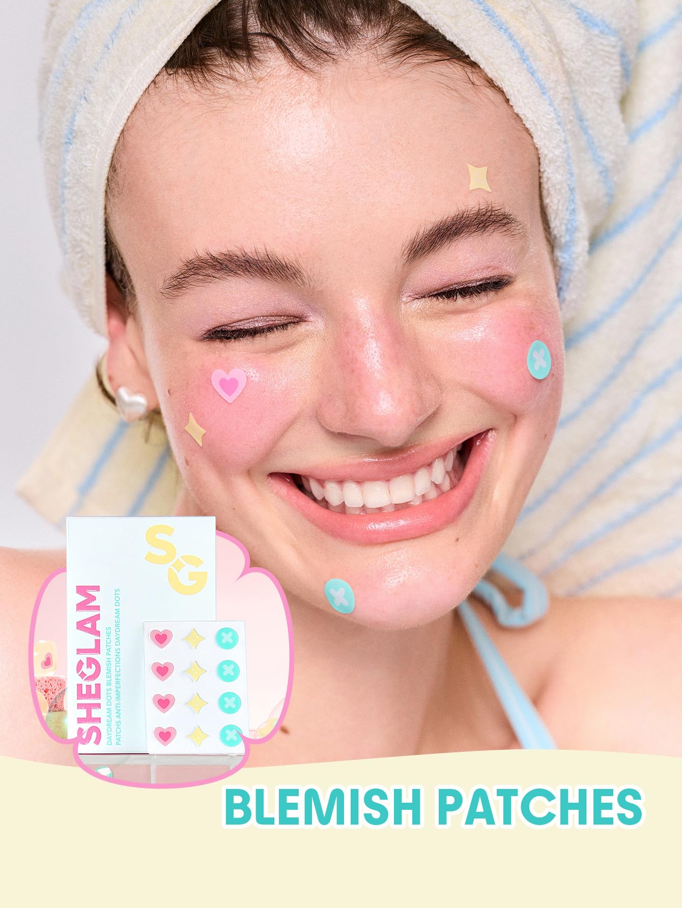 SHEGLAM Daydream Dots Blemish Patches Acne Patch Invisible Pimple Patches for Face 2 Sizes (24 Count)