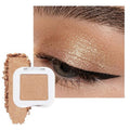 Evpct Gold Single Eye Shadow Palette - High Pigment Shimmer & Glitter for Mature Skin | Warm Bronze & Copper Tones