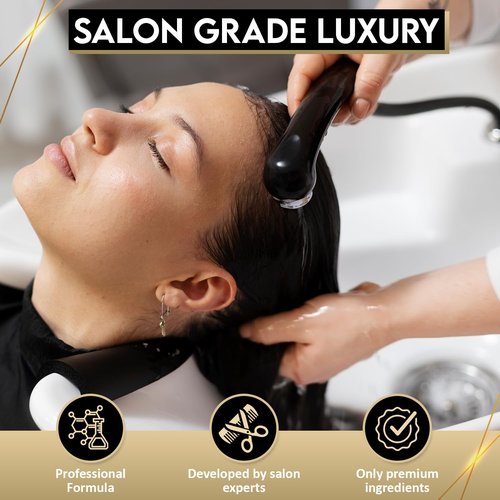 KizaiaCare Keratin Hair Treatment | Anti-dandruff Shampoo | Moisturizing - Detangling | Volumizing | Smoothing | Curly Frizzy Hair Protection | Sulfate and Paraben Free | Suitable For All Hair Type