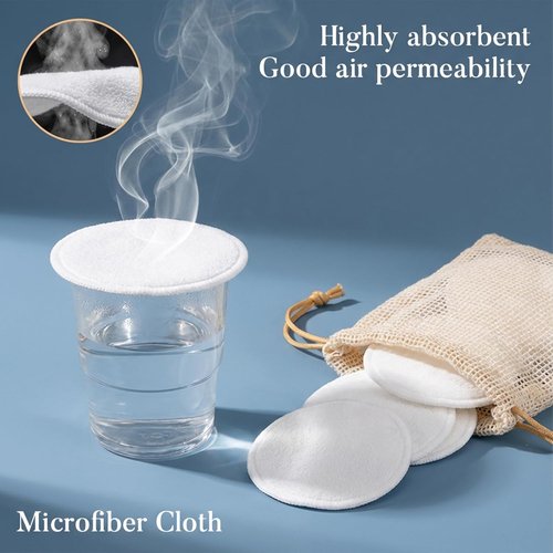MAQIHAN Reusable Makeup Remover Pads - 15 Washable Cotton Rounds with Mesh Bag | High Absorbency, 3.15 Inch