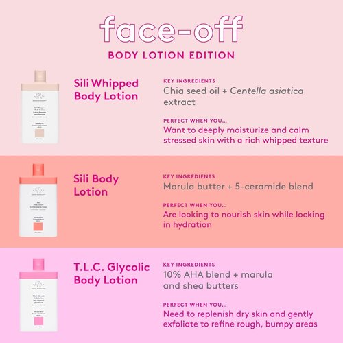Drunk Elephant Sili Whipped Body Lotion - Rich Daily Moisturizer - 240 ml/8 fl oz - Clean & Cruelty-Free Skincare
