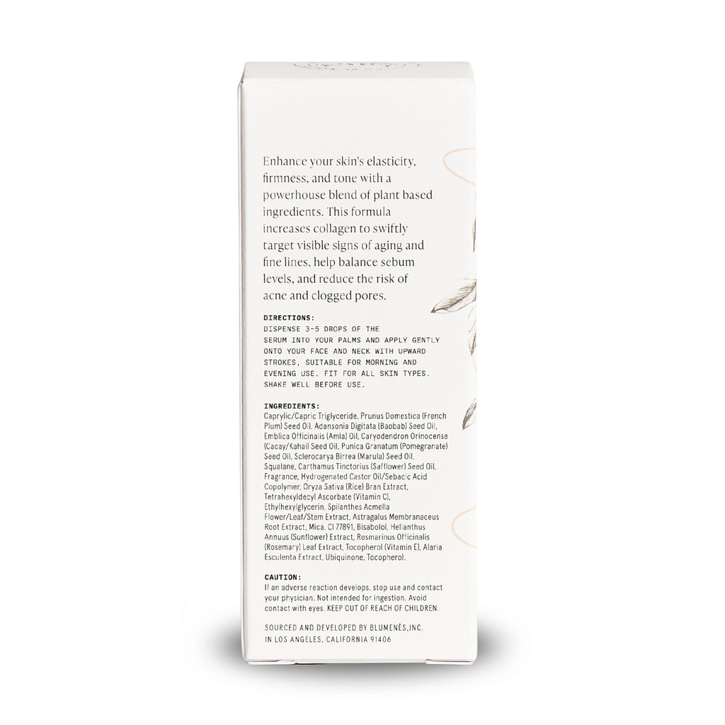 Blumenes Surreal Silk Lifting & Plumping Serum – Helps Reduce the Appearance of Wrinkles & Dark Spots with Vitamin C, Marine & Plant-Based, Botanical Complex – Supports Collagen & Firms Skin - 10 mL