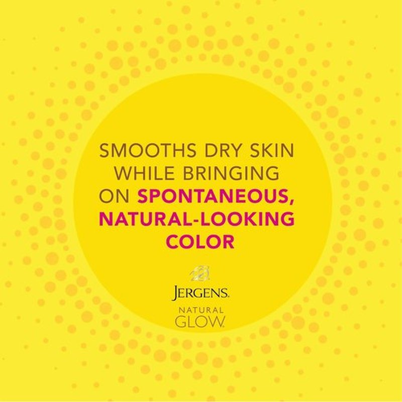 Jergens Natural Glow Instant Sun Tanning Moisturizer - Lightweight Bronzer for Deep Bronze Glow, 6 Oz