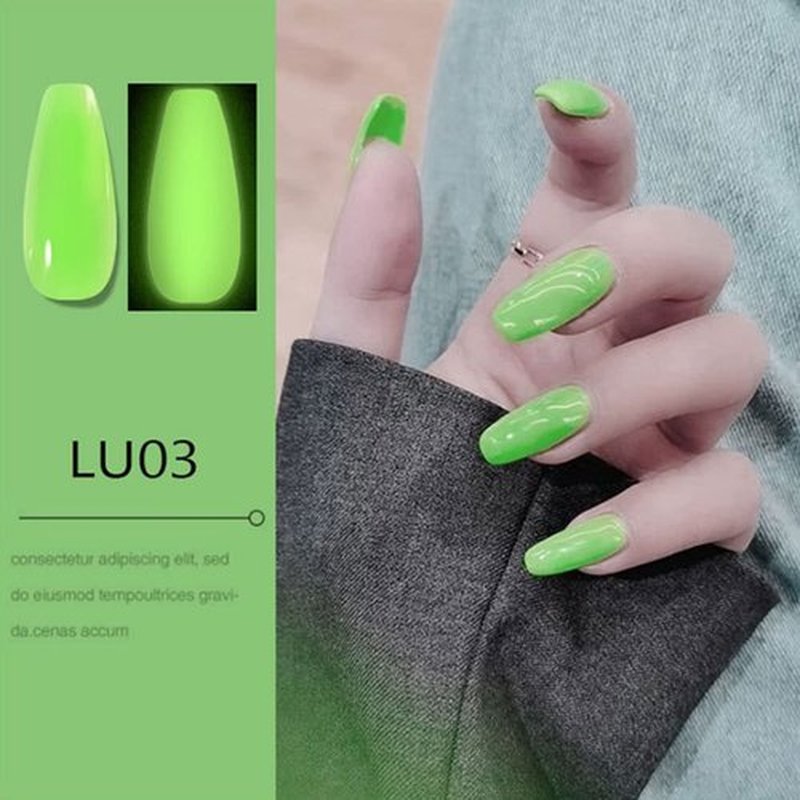 RoseFlower Neon Bright Luminous Poly Nail Gel Set 8 Colors Fluorescent Poly Nail Extension Gel Kit Builder Nails Enhancement Gel for Beginner Professional French Art Design Salon DIY at Home #4