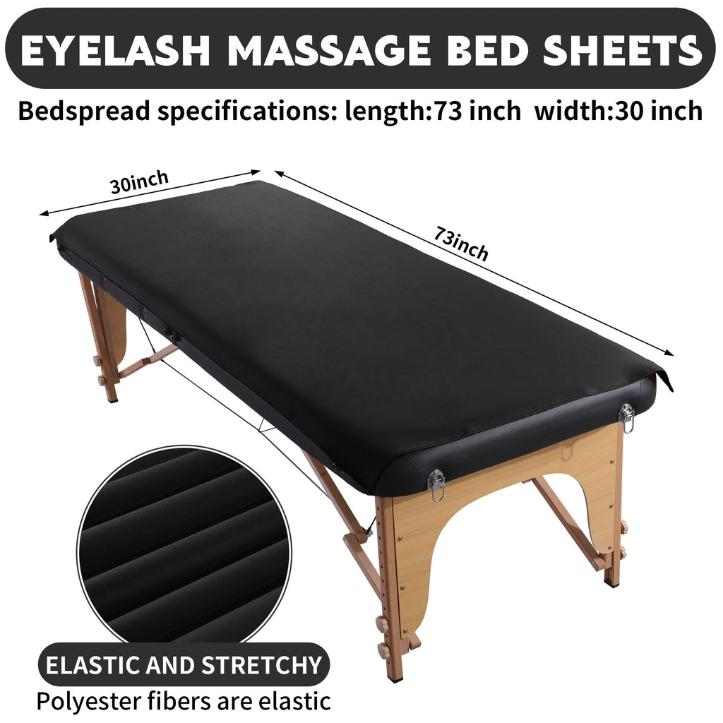 BALAPET Lash Bed Sheets Non-Sticky Sugaring and Waxing Pad Wipeable and Waterproof PU Leather Massage Table Cover Suitable for Grafting Eyelash Beds Massage Tables,SPA,Beauty(Brown)