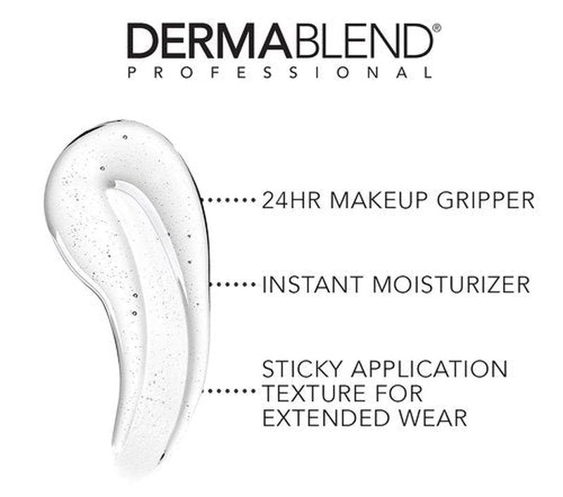 Dermablend Insta-Grip Jelly Primer - Silicone-Free Face Primer for Dry Skin | 24HR Pore Minimizing, 1.0 Fl Oz