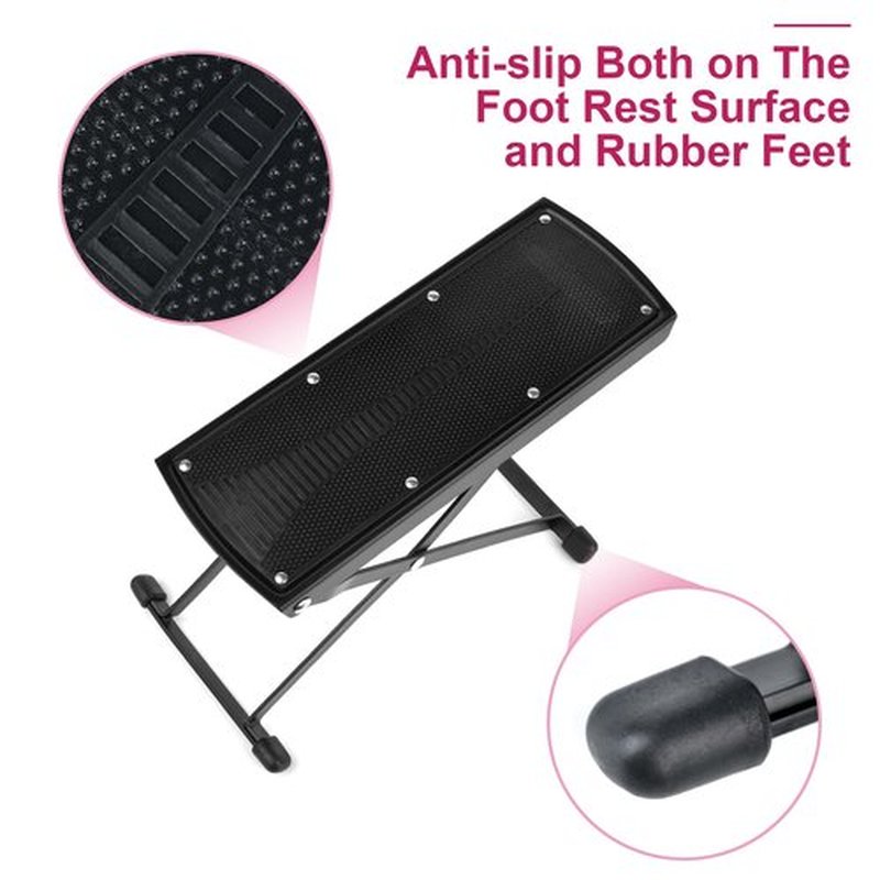 KADS Pedicure Foot Rest with Toe Separator, Adjustable Foot Rest for Easy at Home Pedicures, No More Bending or Stretching Pedicure Tools, Non-Slip Sturdy Legs, Beauty Kit