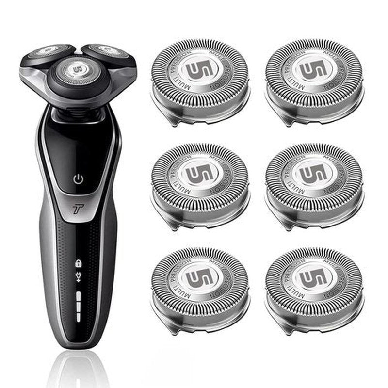 Philips Norelco SH50 Replacement Heads - Electric Shaver Blades for 5000 Series | 6-Pack Compatible