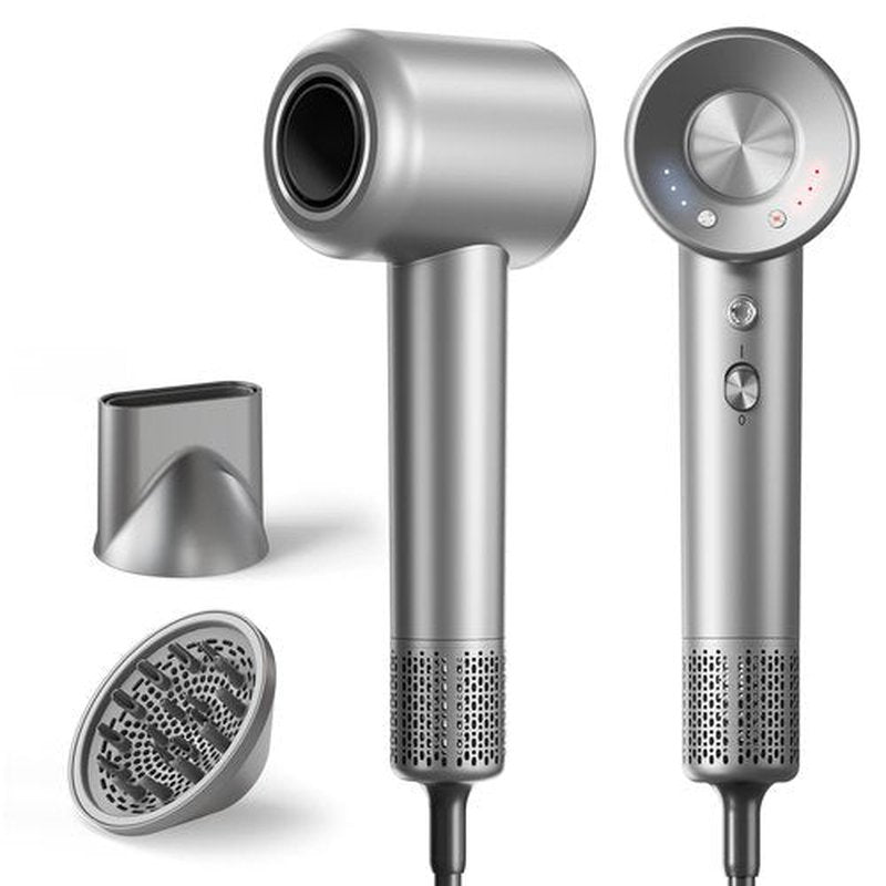 Hair Dryer, 160000 RPM High-Speed Ionic Blow Dryer with Magnetic Diffuser, Fast-Drying Hair Dryer for Women, 500M Negative Ions Frizz Control, Low-Noise Hairdryer for Home & Salon