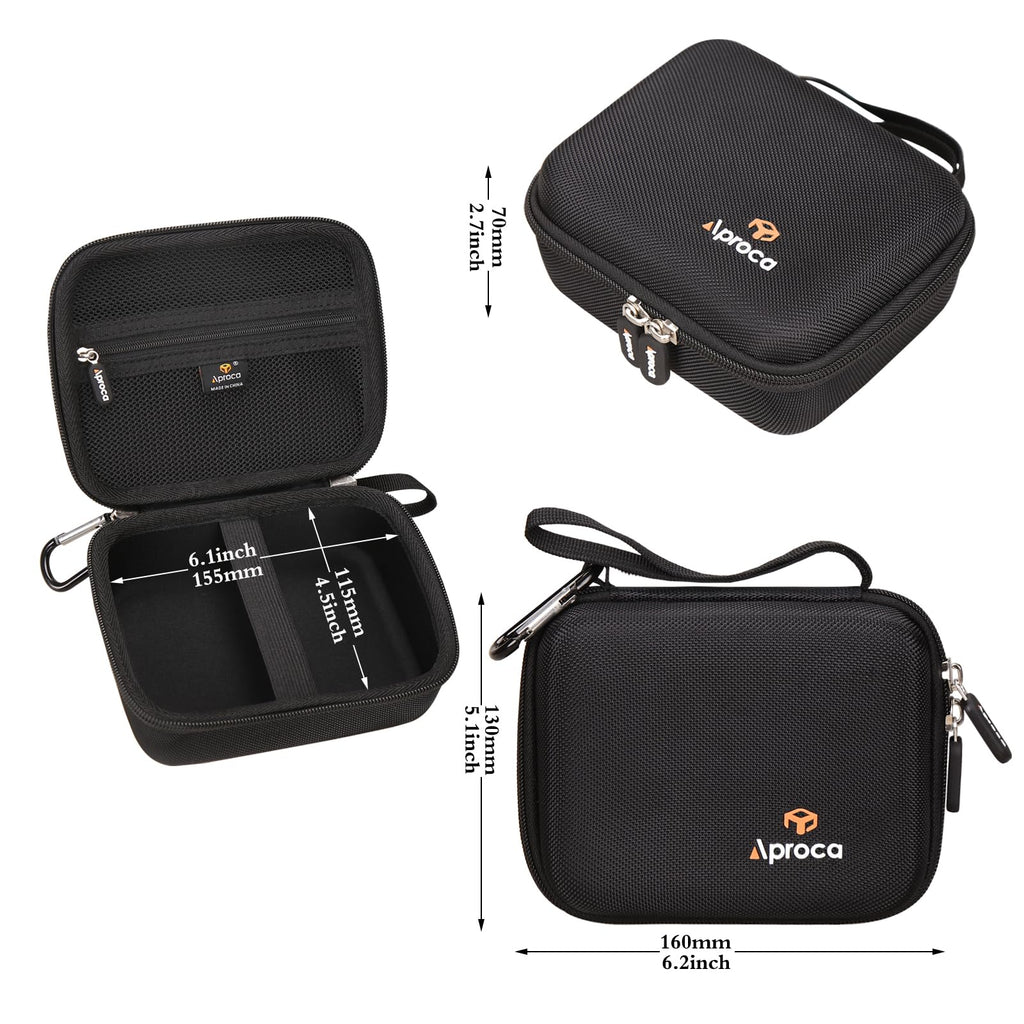 Aproca Black Portable Storage Case, for Wahl Professional Peanut Professional Beard Trimmer Hair Clipper Kit Compatible with #8685 8655 8655-200