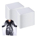 100 Pcs Disposable Capes Hair Salon 51 x 36 Inch Hair Cutting Cape Plastic Barber Cape for Hairs Stylist Disposable Barbershop Capes Waterproof Shampoo Apron for Barbers,Beauty Salon,Hairs Dye,Perming
