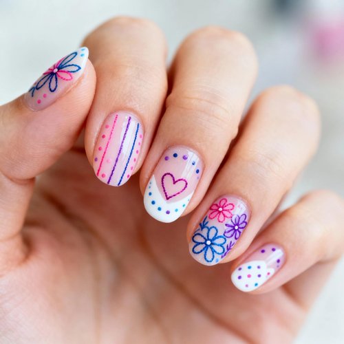 12 Colors Nail Art Pens for Painting Nails,0.5mm Nail Polish Pens Point Liner Acrylic Painted Pen Kit,Waterproof and Quick-drying Nail for DIY Nails Art Design