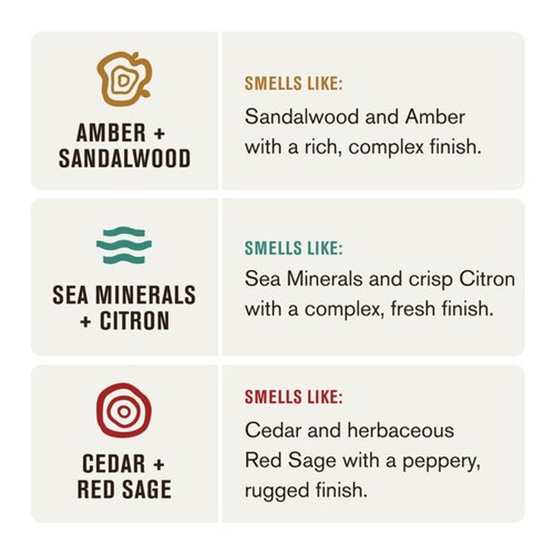 Every Man Jack Men's 2-in-1 Daily Shampoo + Conditioner Variety Pack - Includes 3 Outdoor Inspired Scents Scents - Amber + Sandalwood, Cedar + Red Sage, Sea Minerals + Citron, 13.5 oz (3 Pack)