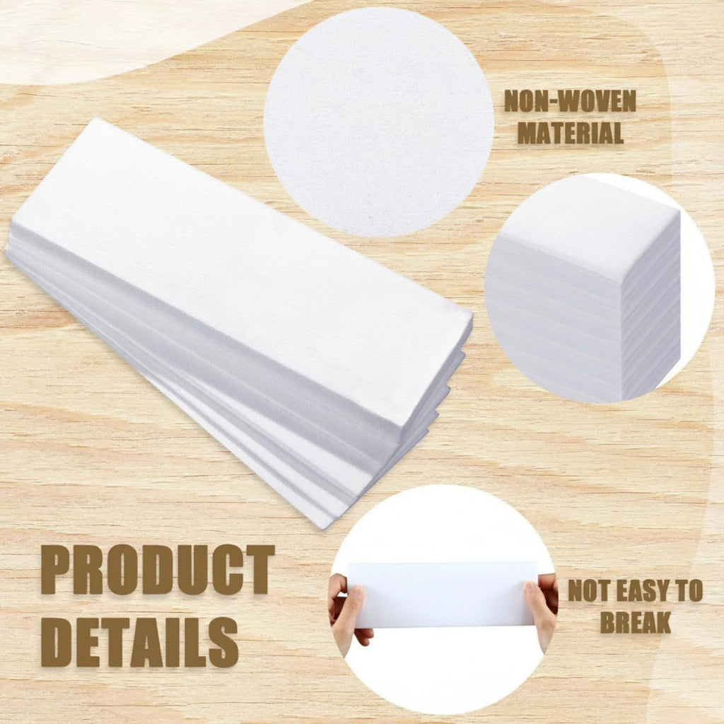 Leelosp 2000 Pcs Wax Strips for Hair Removal Non Woven Skin Body Facial Bikini Beauty Waxing Sheets Soft Wax Strips Paper Hair Removal Patch for Women Men Arms Legs Back Body Underarm Eyebrow Armpit