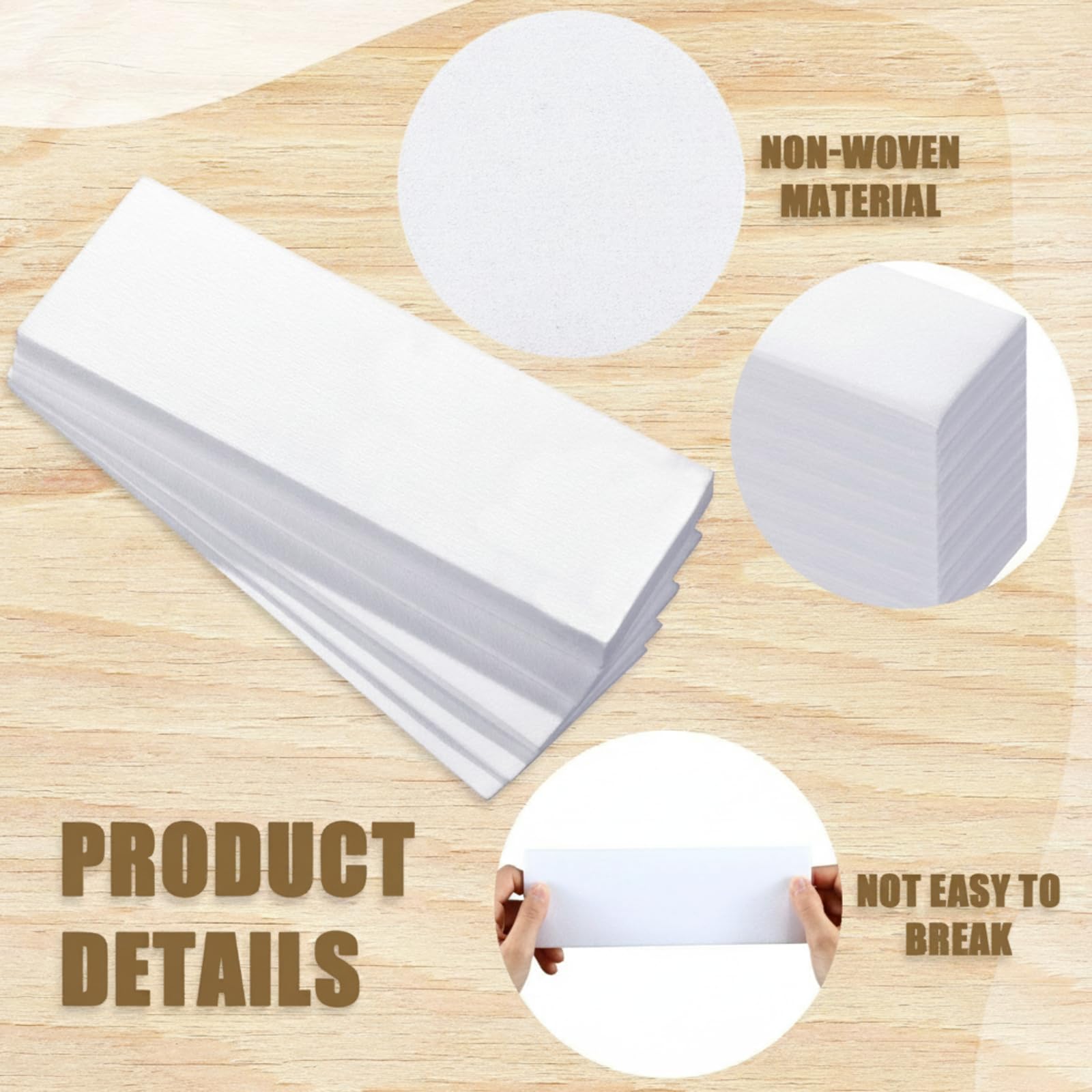 Leelosp 2000 Pcs Wax Strips for Hair Removal Non Woven Skin Body Facial Bikini Beauty Waxing Sheets Soft Wax Strips Paper Hair Removal Patch for Women Men Arms Legs Back Body Underarm Eyebrow Armpit