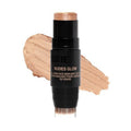 Nudestix Nudies Glow Highlighter Stick – Multi-Use Cream Highlighter for Cheeks, Eyes & Body with Built-In Brush | Dewy, Radiant Finish | Clean, Vegan & Travel-Friendly Makeup (Bubbly Bebe)
