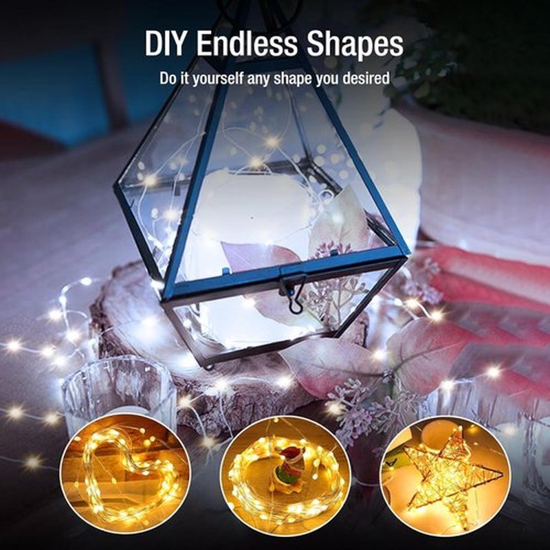 Skiennix 20 Pack Fairy Lights - 7ft Battery Operated LED Twinkle String Lights | Waterproof for Mason Jars & Weddings - Warm & Cold White