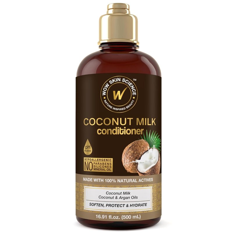 WOW Skin Science Coconut Milk Conditioner - Nourishing Formula for Soft, Silky Hair | 16.9 oz