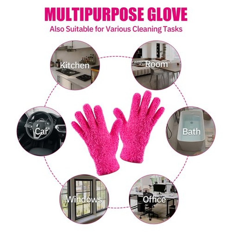 Aphlos 3 Pairs Reusable Microfiber Hair Dye Gloves for Hair Coloring & Cleaning - Protects Hands, Prevents Damage to Fragile Hair, Ensures Efficient Dye Application, Machine Washable Eco-Friendly Use