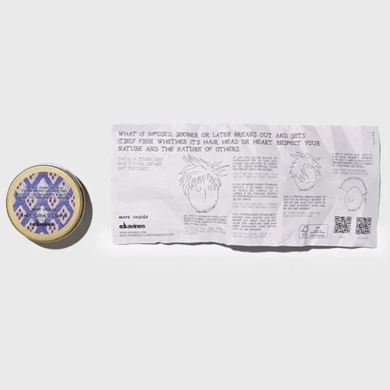 Davines Strong Dry Wax - Matte Texture for Definition & Separation | 2.54 Fl Oz - Strong Hold Styling