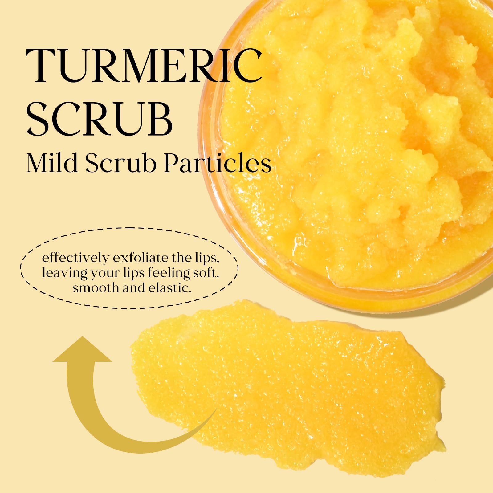 Freeorr Turmeric Lip Treatment Kit for Dark Lips, Lip Scrub&Lip Balm for Smokers, Lip Exfoliator Scrub for Hydration Chapped and Cracked Peel Lips