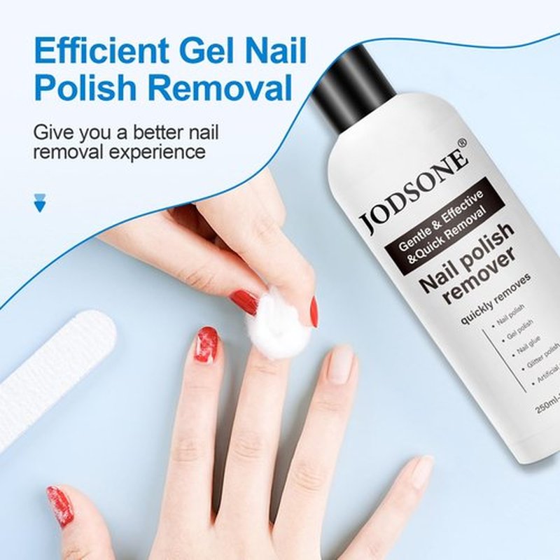 JODSONE Acetone-Free Nail Polish Remover,8.45 Fl.Oz Gel Nail Polish Remover Professional Soak off for Acrylic Nail Remover & Removal Gel Nail Polish for Home Salon