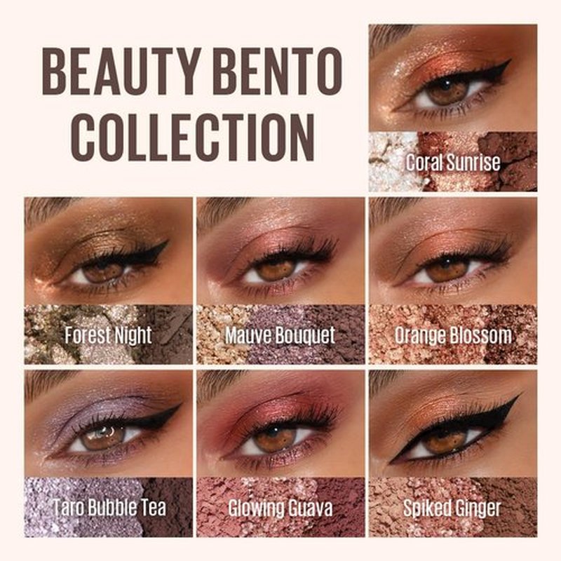 Kaja Beauty Bento Collection - Bouncy Eyeshadow Trio | Burnt Sandy Brown Tones, Travel Size, 13 Velvet Dream, 2019 Allure Best of Beauty Award, 0.03 Oz