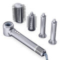 REITOW 5-in-1 Blow Dryer Brush Set - 110,000 RPM High Speed Hair Dryer & Airbrush Hair Multi Styler - No Heat Damage Auto Wrap Air Curler - Magic Hot Air Styler for at Home Styling Women Gray